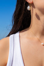 Mono boucle d'oreille PERLA chaîne